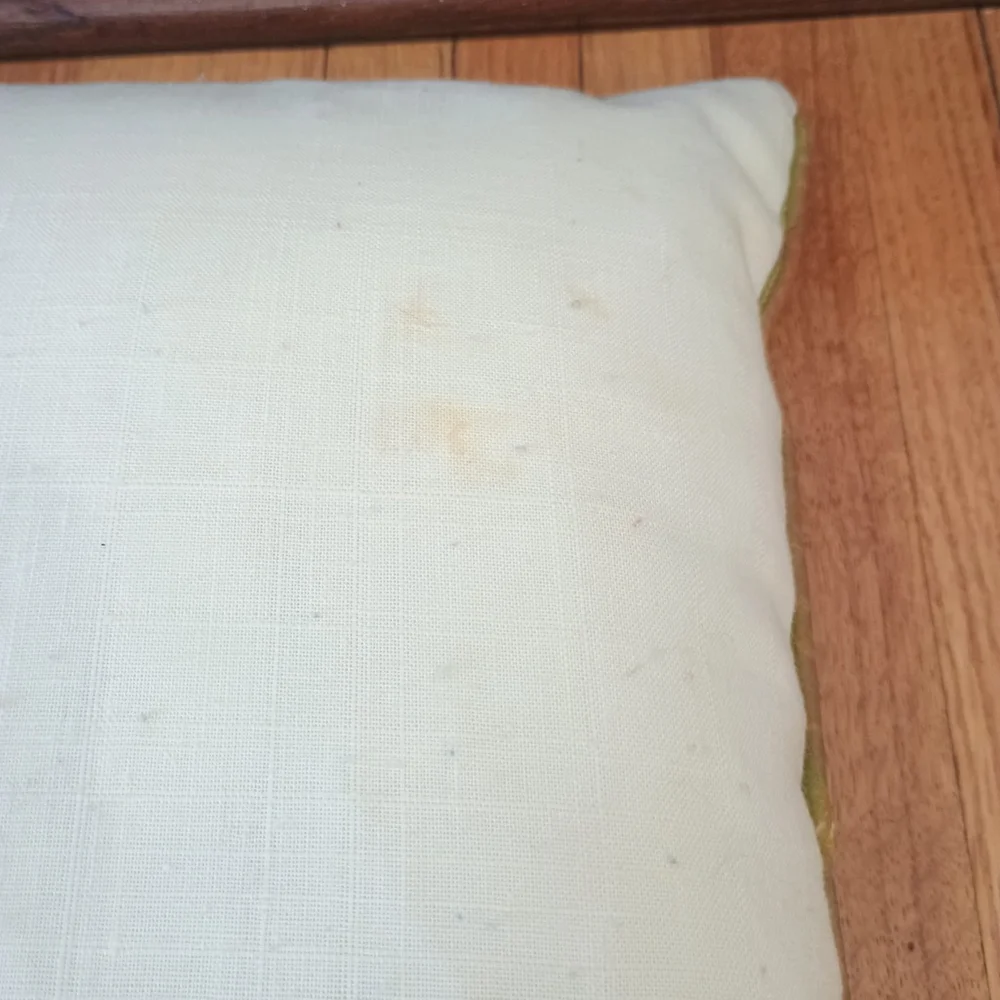 Vintage Finished Bucilla Needlecraft Sampler Decor Throw Pillow 15 X 15 READ